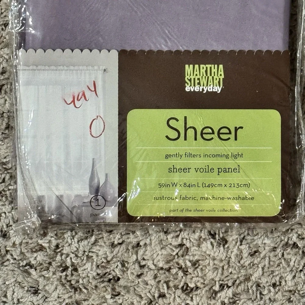 Martha Stewart Sheer Voile Window Panel‎ 59